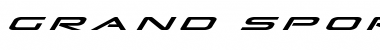 Download Grand Sport Title Italic Italic Font Title Preview