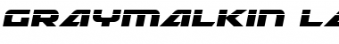 Download Graymalkin Laser Regular Font Title Preview