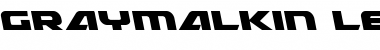 Download Graymalkin Leftalic Regular Font Title Preview