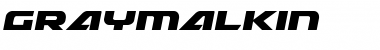 Download Graymalkin Regular Font Title Preview