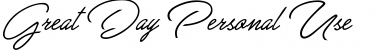 Download Great Day Personal Use Regular Font Title Preview