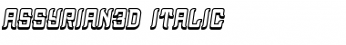 Download Assyrian 3D Italic Font Title Preview