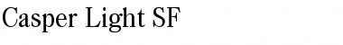 Download Casper Light SF Regular Font Title Preview