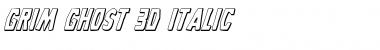 Download Grim Ghost 3D Italic Italic Font Title Preview