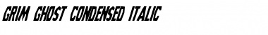 Download Grim Ghost Condensed Italic Condensed Italic Font Title Preview
