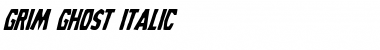 Download Grim Ghost Italic Italic Font Title Preview