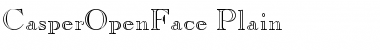 Download CasperOpenFace Plain Font Title Preview