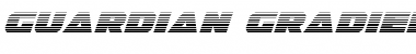 Download Guardian Gradient Italic Italic Font Title Preview
