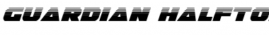 Download Guardian Halftone Italic Italic Font Title Preview