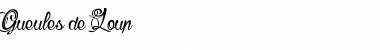 Download Gueules de Loup Regular Font Title Preview