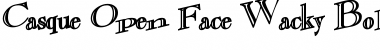 Download Casque Open Face Wacky Bold Bold Font Title Preview
