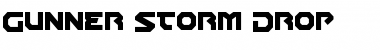 Download Gunner Storm Drop Regular Font Title Preview