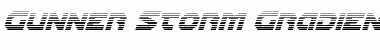 Download Gunner Storm Gradient Italic Italic Font Title Preview