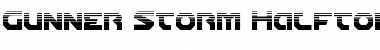 Download Gunner Storm Halftone Regular Font Title Preview