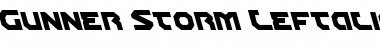 Download Gunner Storm Leftalic Italic Font Title Preview