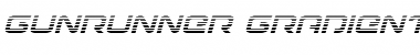 Download Gunrunner Gradient Italic Italic Font Title Preview