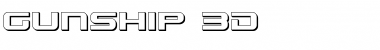 Download Gunship 3D Regular Font Title Preview