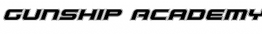 Download Gunship Academy Italic Italic Font Title Preview