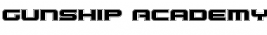 Download Gunship Academy Regular Font Title Preview