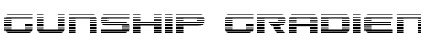 Download Gunship Gradient Regular Font Title Preview