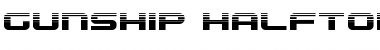 Download Gunship Halftone Regular Font Title Preview