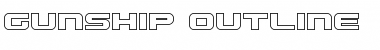 Download Gunship Outline Outline Font Title Preview