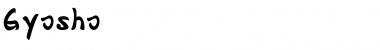 Download Gyosho Bold Font Title Preview