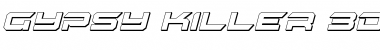 Download Gypsy Killer 3D Italic Italic Font Title Preview