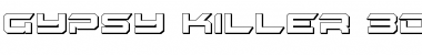 Download Gypsy Killer 3D Regular Font Title Preview