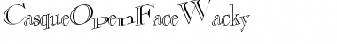 Download CasqueOpenFaceWacky Regular Font Title Preview