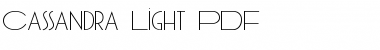 Download Cassandra Light Regular Font Title Preview