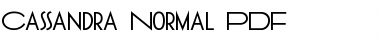 Download Cassandra Normal Regular Font Title Preview