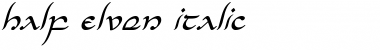 Download Half-Elven Italic Italic Font