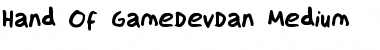 Download Hand Of GameDevDan Medium Font