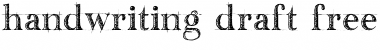 Download handwriting-draft_free-version Regular Font Title Preview