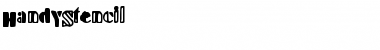 Download HandyStencil Regular Font Title Preview
