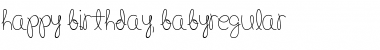Download Happy Birthday, Baby Regular Font