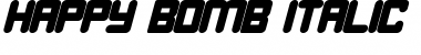 Download Happy Bomb Italic Font Title Preview