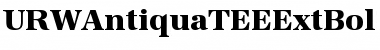 Download URWAntiquaTEEExtBol Regular Font