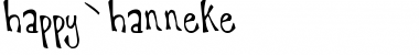Download happyhanneke Regular Font