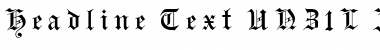 Download Headline Text UNZ1L Italic Font Title Preview