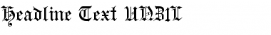 Download Headline Text UNZ1L Regular Font Title Preview
