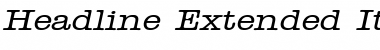 Download Headline-Extended Italic Font Title Preview
