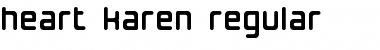 Download Heart karen Regular Font Title Preview