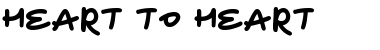 Download Heart To Heart Regular Font Title Preview