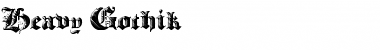 Download Heavy Gothik Regular Font Title Preview