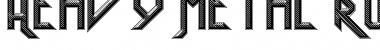 Download Heavy Metal Rocking Regular Font Title Preview