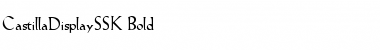 Download CastillaDisplaySSK Bold Font Title Preview