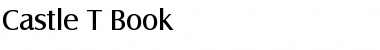 Download Castle T Book Font Title Preview