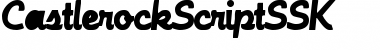 Download CastlerockScriptSSK Regular Font Title Preview